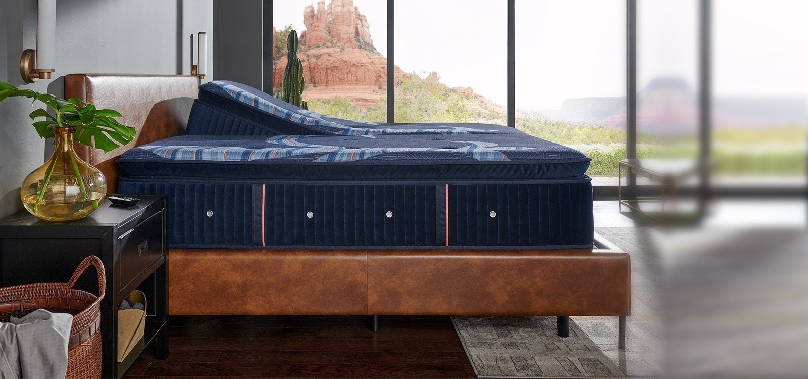 Image of Split Reserve mattress with one side raised