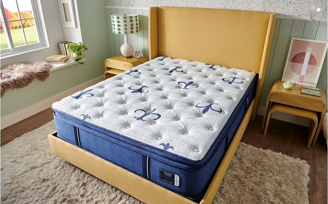 Studio mattress in a dressed room